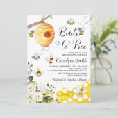 Braut zu Bier Bridal Dusche Einladung (Stehend Vorderseite)