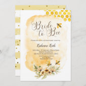 Braut zu Bier Bridal Dusche Einladung (Vorne/Hinten)