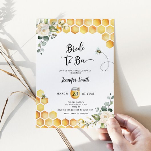 Braut zu Brautdusche Einladung