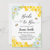 Braut zu Brautdusche Einladung (Vorderseite)