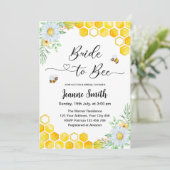 Braut zu Brautdusche Einladung (Stehend Vorderseite)