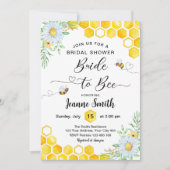 Braut zu Brautdusche Einladung (Vorderseite)