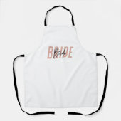 Braut zu Frau Kitchen Tea Brautparty Schürze (Vorderseite)