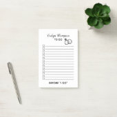 Braut zu List Hochzeit Post-it Klebezettel (Büro)
