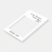 Braut zu List Hochzeit Post-it Klebezettel (angewinkelt)