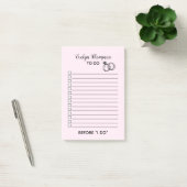 Braut zu List Hochzeit Post-it Klebezettel (Büro)