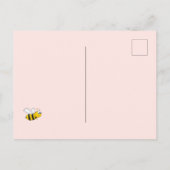 Braut zu Rose Gold Brautdusche Einladung Postkarte (Rückseite)