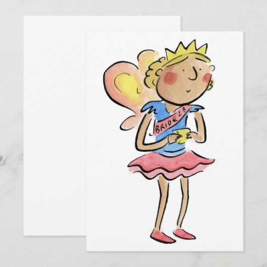 Braut zu sein! einladung (Vorne/Hinten)