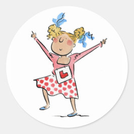 Braut zu sein! runder aufkleber