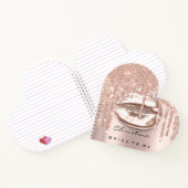 Braut zu süßen 16. Tropfen Prinzessin Makeup Kiss Notizblock (Innenseite)