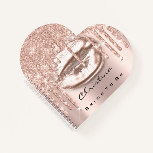 Braut zu süßen 16. Tropfen Prinzessin Makeup Kiss Notizblock (Vorderseite)