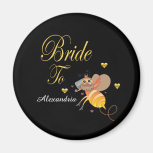 Braut zu werden Brautmode Personalisieren Magnet