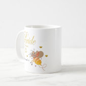Braut zu werden Brautpersonalisation Kaffeetasse (Vorderseite Links)