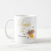Braut zu werden Brautpersonalisation Kaffeetasse (Links)