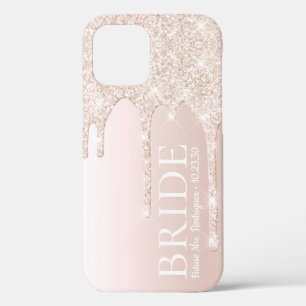 Braut Zukunft Frau Blush Pink Glitter Drip Case-Mate iPhone Hülle