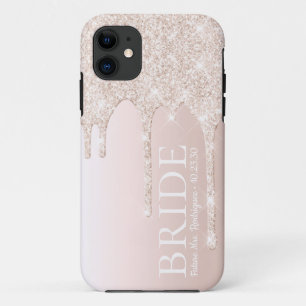 Braut Zukunft Mrs Blush Rosa Glitter Case-Mate iPhone Hülle