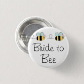 Braut zum Bienenniedlichen Brautknopf Button (Vorne & Hinten)