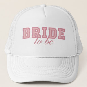 Braut, zum rosa Block zu sein Truckerkappe