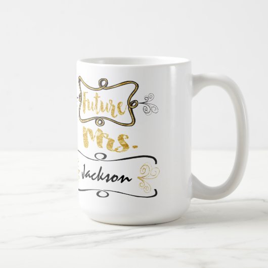 Braut, zum zukünftige Frau Mug zu sein Kaffeetasse (Rechts)