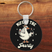 Braut zur Albernen Gänseeischen Hochzeitsgetränk E Schlüsselanhänger (Vorderseite)