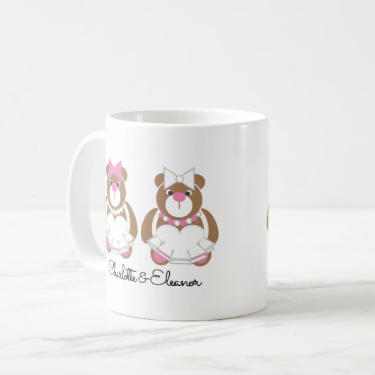 Brautbärengeschenk Kaffeetasse (Vorderseite Links)