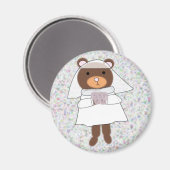 Brautbärenmagnet Magnet (Vorderseite/Rückseite)