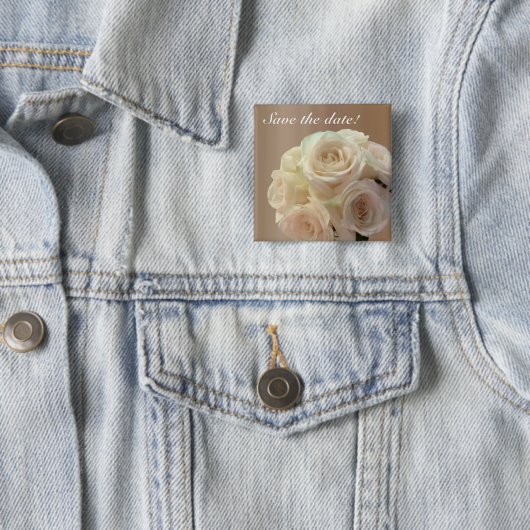 Brautblumenstrauß weg von im Weiß Button (Beispiel)