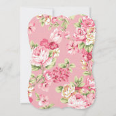 Brautblumentee-Party Einladungen (Rückseite)