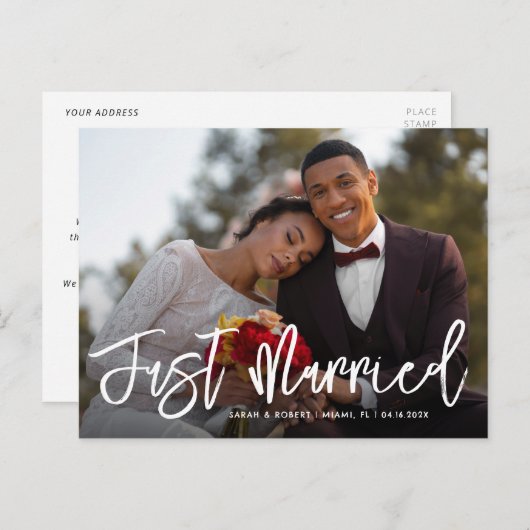 Brautbrief Postkarte (Vorne/Hinten)