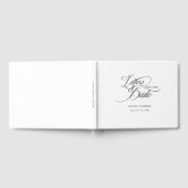 Brautbriefe, modern, elegant, weiß gästebuch (Voll)