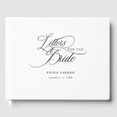 Brautbriefe, modern, elegant, weiß gästebuch (Vorderseite)