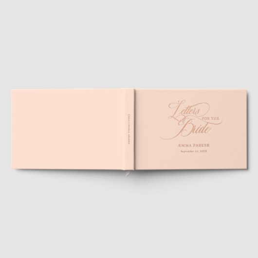 Brautbriefe, Rose-Gold- Gästebuch (Voll)