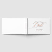 Brautbriefe, Weiß, Rose-Gold- Gästebuch (Voll)