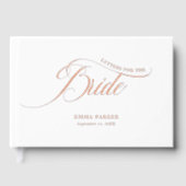 Brautbriefe, Weiß, Rose-Gold- Gästebuch (Vorderseite)