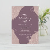 Brautcreme mit geometrischer Note Einladung (Stehend Vorderseite)