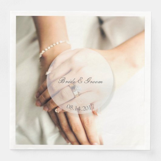 Brautdiamantenring Serviette (Vorderseite)