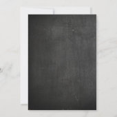 Brautdusche aus Kalkbrett Einladung (Rückseite)