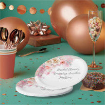 Brautdusche aus weißem und goldenem Wasser