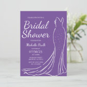 Brautdusche Einladung (Stehend Vorderseite)