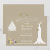 Brautdusche Einladung (Vorne/Hinten)