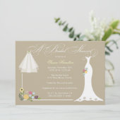 Brautdusche Einladung (Stehend Vorderseite)