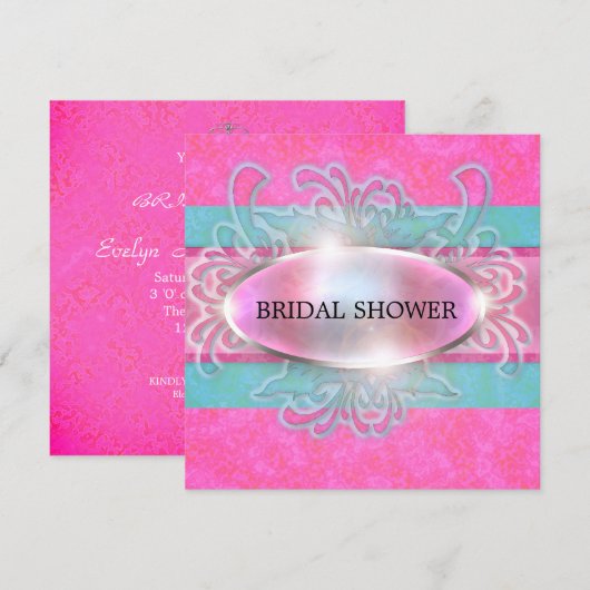 Brautdusche Einladung (Vorne/Hinten)