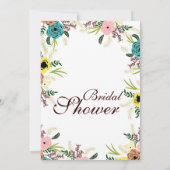 Brautdusche Einladung (Rückseite)