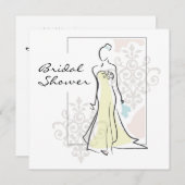 Brautdusche Einladung (Vorne/Hinten)