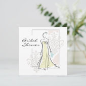 Brautdusche Einladung (Stehend Vorderseite)