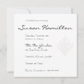 Brautdusche Einladung (Rückseite)