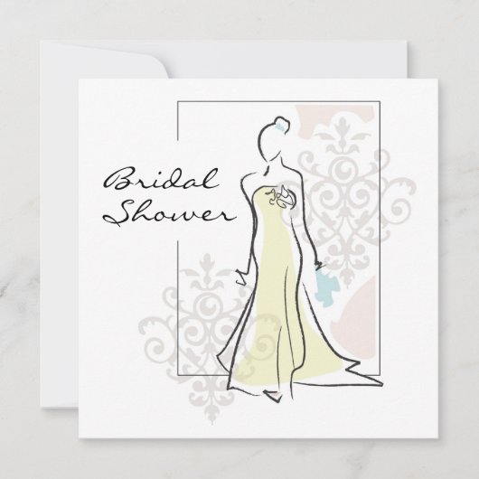 Brautdusche Einladung (Vorderseite)