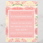 Brautdusche Einladung (Rückseite)