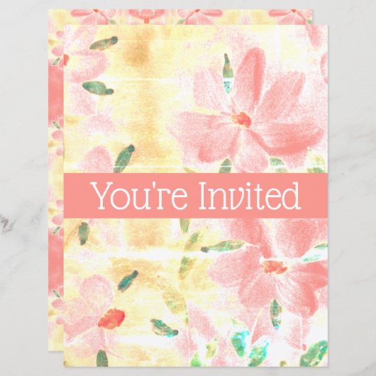 Brautdusche Einladung (Vorne/Hinten)