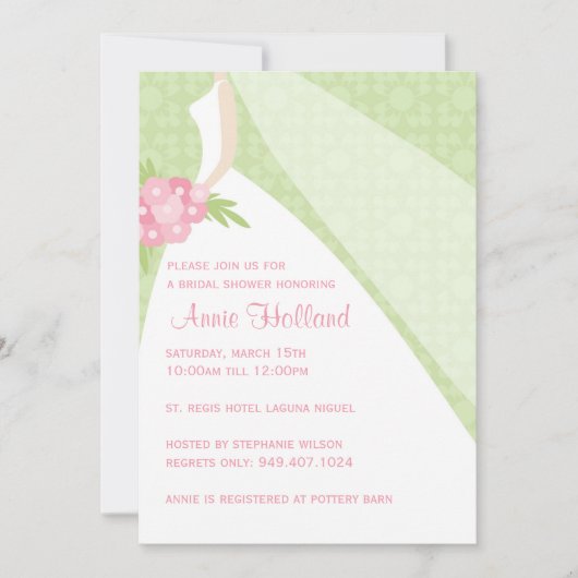 Brautdusche Einladung (Vorderseite)